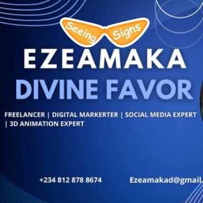 Welcome to DIVINE FAVOR NETWORKING PRO 🥰✊
An Entrepreneur, Freelancer, Digital Marketer, Typist, 3D Expert and Networker
