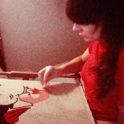 Self-taught French needlepoint/embroidery artist.
Not really there.
