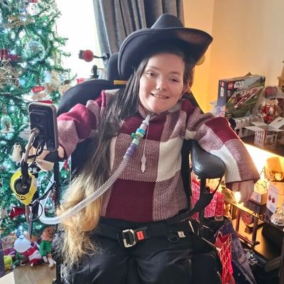 A mouth artist for mouth foot association and love going out, I'm a young ambassador for the donna Louise i help them to raise money.