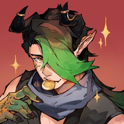 (onyx) dragon boy treasure hunter by day terrible gambler by night he/they 🎰🎰🎰 #AuyArt