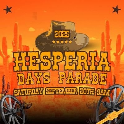 The 2025 Hesperia Days Parade will happen on Saturday, September 20th Sign up online