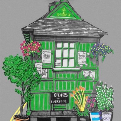 One of the historic listed London Taxi shelters..... Open 7am-1pm Mon-Fri 🍽☕️Cabbies eat in or takeaway/ public takeaway #LittleGreenHut ☕️