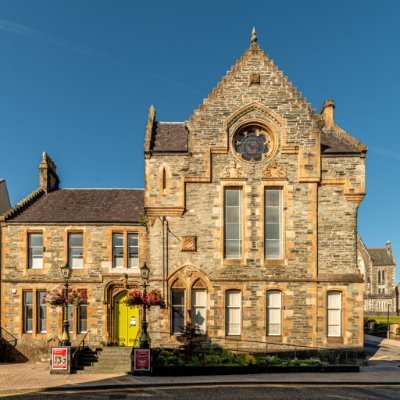Dunoon Burgh Hall is a newly restored arts-led venue. A beautiful Victorian building bustling with exhibitions, events and its own cafe.
