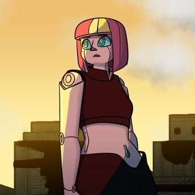 MopeyAlmond's profile picture. Robot artist! Comics and mixed media. Commissions are open!