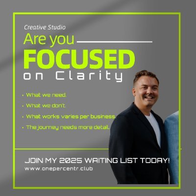 Enthusiast of clarity - founder, creative consultant and strategist. Perseverance!