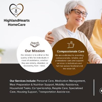 Welcome to
HighlandHearts HomeCare
Our mission is to enhance the quality of life for individuals in need of assistance, whether they are elderly or disabled.