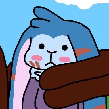 hi! @furretv2 new account basically btw they/them, where I feel like home 💙, gay boy 1000 here like my old @ lol, pfp by @BrownyanYK