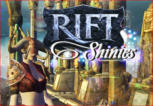 Rift Shinies is the (meta)physical manifestation of one noob's love of the game,Rift;See Podcast,iTunes,Youtube, Tumblr,Facebook; and @Juunoswow