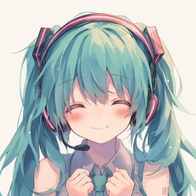 🌈で初音ミクばかり生成しているAI術師です。無断転載などはおやめ下さい。コメント、良いね、リポストしていただけるととても嬉しいです。ピアプロ・キャラクター・ライセンスに基づいてクリプトン・フューチャー・メディア株式会社のキャラクター「初音ミク」又は「鏡音リン・レン」のイラストをAI生成しています。