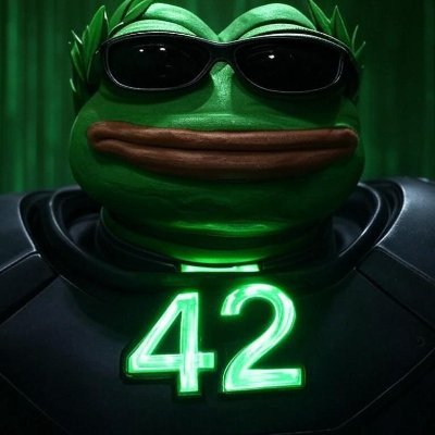 I’m Kekaius AKA Agent 42 and I Kek on the first date 😎 I exist to find the question to the answer of all things 42 and fulfill the prophecy of @Kekius_Maximus
