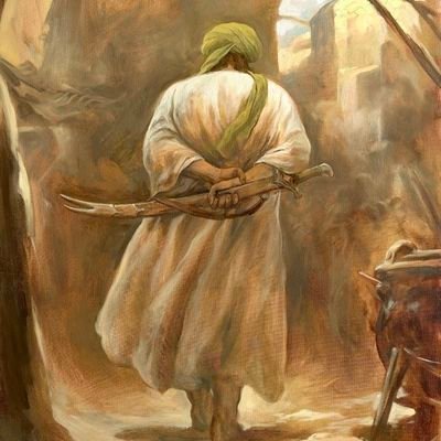 انسان کامل انسانیست که دنبال علی باشد و چشم امیدش به دردانه علی باشد.