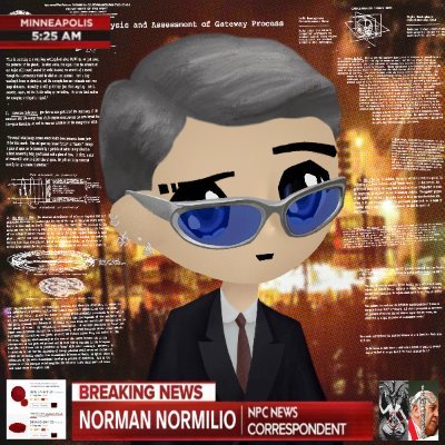 NormilioNews's profile picture. Normilio news for the everyday Normilio. Nothing abnormil about us whatsoever.
NWO