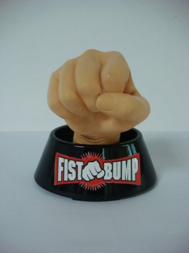 Perfect for your office, cubicle, desk, and even bedside table, the Fist*Bump gives you the positive reinforcement you need. Booyah!