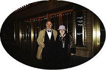 Two theater buffs, hubby and me.