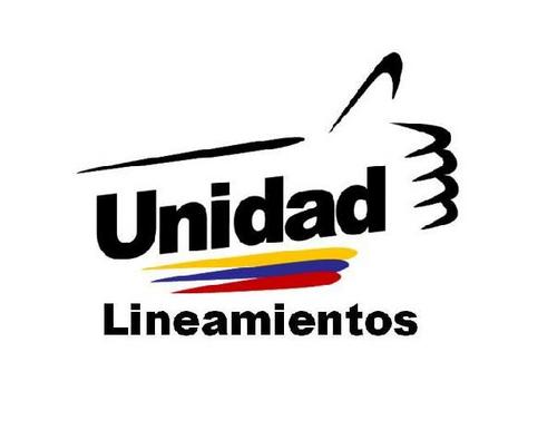 El 23 de enero de 2012, la Mesa de Unidad Democrática de Venezuela presentó sus Lineamientos para el Programa de Gobierno de Unidad Nacional 2013-2019.