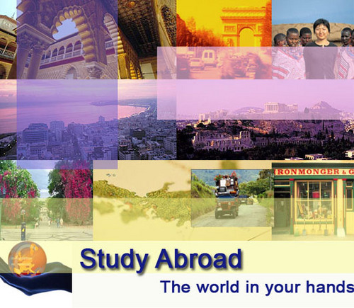 studying abroad  WORLD in your hands...