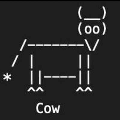 CowProtASCII's profile picture. Oldest meme on internet // famous ASCII art