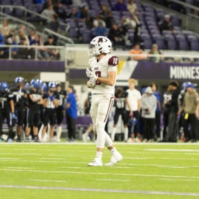 (Football Captain) (Baseball) (Track) (6’2 200) Anoka High School 2026 | DB/QB | 3.70GPA | 612-483-7280 | 4.6 40 yard