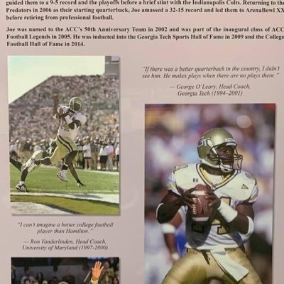 CFB Hall of Famer, Davey O'Brien Award Winner, ACC Top 50 Team @GeorgiaTech grad