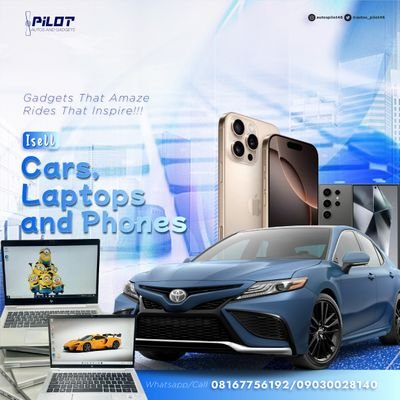 Isell CARS || LAPTOPS || GGMU || ❤️🦅|| FUTA ALUMNI || Aspiring cybersec analyst || Web3 Enthusiast ||
Main @iampilot1 ||