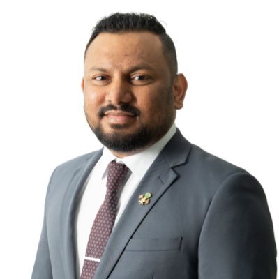 Minister of State for Defence | Secretary General of PNC | Former Senator - Progressive Party of Maldives | Former Director - Fenaka Corporation