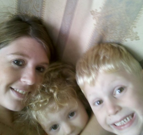 I have two lovely children . I love spending time with them.