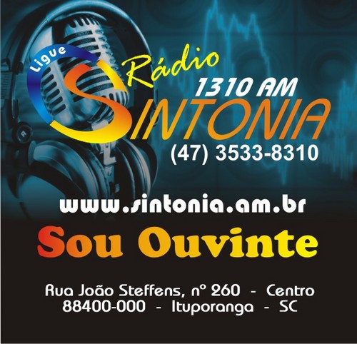 Á 30 anos, a Rádio Sintonia 1310 AM leva musica, informção e descontração á todo Alto Vale do Itajaí, com responsabilidade e respeito aos ouvintes