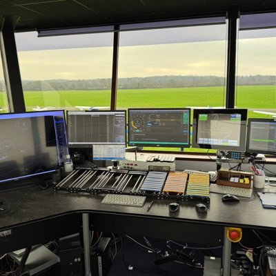 Air Traffic Control Unit at Redhill Aerodrome near London/Gatwick