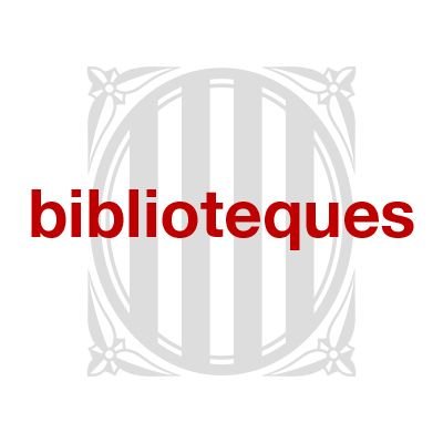 Servei de Biblioteques. Departament de Cultura. Generalitat de Catalunya
📌 https://t.co/jXu6VpcMSY