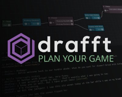 DrafftApp's profile picture. Drafft is a  multi-platform offline-first, privacy-focused, game development  tool for centralizing your game content such as dialogue trees, scripts and gdds