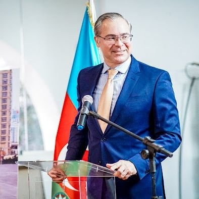 Ambassador of Azerbaijan to Brazil, Ecuador, Guyana, Suriname and Trinidad and Tobago.
retweets or likes don't necessarily = endorsement or preference.