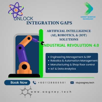 IoT, IoV, PLC, Robots, AI, NFT, Engineering System, ERP, Automation, Blockchain, RFID Integration, software services AAGNEY QUANTUM TECHNOLOGY #aagney.tech