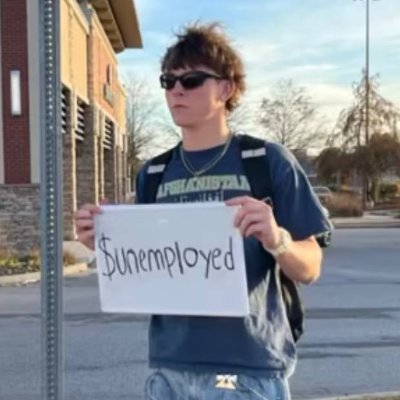 Unemployed_sol's profile picture. I'm gonna make it big with the meme coins mom