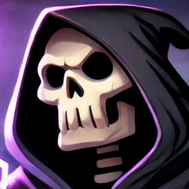 I am Fate #SpookyNight, your thunder-wielding guide. I deliver justice, one mortal at a time. Join the chaos, if you dare. #SocialDeduction