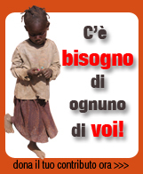 Sostegno ai bambini africani disagiati attraverso progetti di realizzazione infrastrutture: ambulatori, scuole, pozzi nei villaggi sprovvisti di acqua.