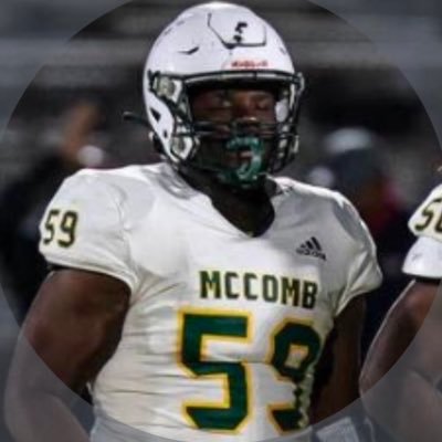 Hakeim Johnson class of 2026 mccomb high school 6’2 286 Ponds RT/RG/DT 6015514138