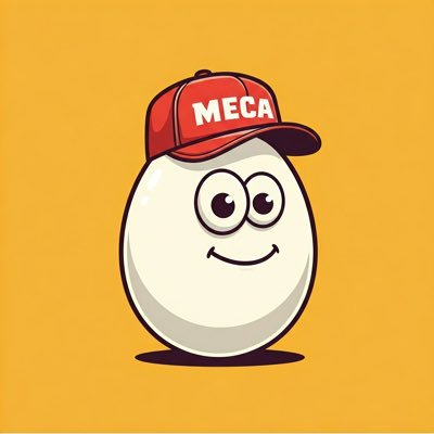 MECAonSol's profile picture. Eggs-asperated by the price of eggs? Join $MECA!  CA: AgvqFfCzqpHgEmE8sBSdW3Z8so9AdjSnPp88ymqhpump https://t.co/3EAewBeKtt