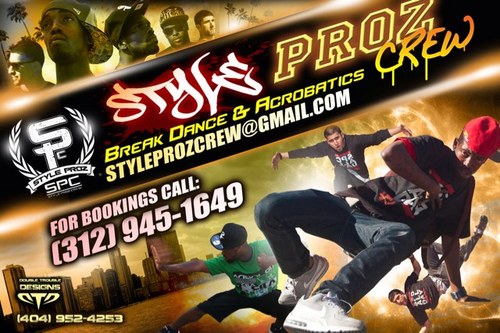 StyleProz's profile picture. We are a elite team of breakdance acrobats that travel the world doing street shows
we are looking to network with anyone interested in Hip Hop/Dance