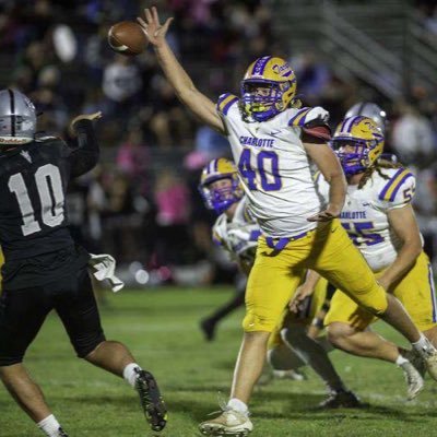 Dual Sport Athlete Charlotte High 6’5 240lb 2026 GPA 3.6 Defensive End/Defensive Tackle🏆3 Offers🏆1st base/Outfield Ahurley4@outlook.com 941-661-6319