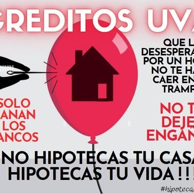 Freno de la #UsuraUva, el acceso a la vivienda es un #DerechoHumano
#Eliminen el #UVA!!!