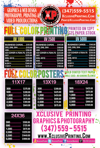 PRINT 5000 4X6 FLYERS FOR YOUR BUSINESS OR EVENT PROMOTIONS ONLY $209.00 w/48hrs Turnaround (24hrs & SAME DAY RUSH turnaround available.) Call: 347-559-5515