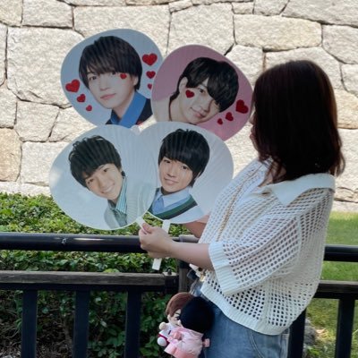 お魚兄弟♥️💙/ｷﾞﾀﾘｽﾄ💙/前髪切りすぎてｵﾝ真弓♥️32一太🩵青木滉平🩷