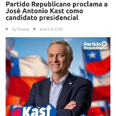 Nos odian porque nos temen, nos temen porque nos saben irreductibles
BotKast 😉
#KastPresidente
#KastPrimeraVuelta
🇨🇱🇨🇱🇨🇱🇨🇱❤️❤️💪💪