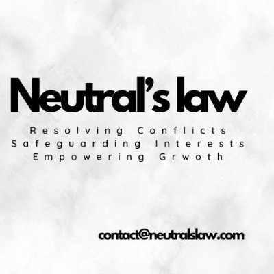 Neutral's Law
Contract Drafting | Arbitration | Mediation | Intellectual Property | Tax & Business Compliance | Pakistan & Remote
contact@neutralslaw.com