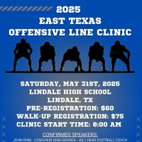 East Texas OL Clinic (@etx_olclinic) 's Twitter Profile Photo East Texas OL Clinic (@etx_olclinic) 's Twitter Profile Photo
