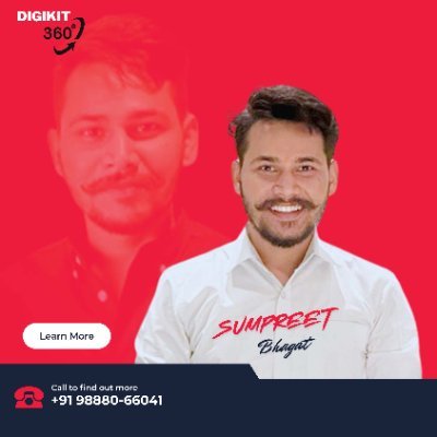 Creative Thinker & Business Mentor
Founder of 360 Digikit
Helping Businesses Grow on Social Media
+91 9888066041