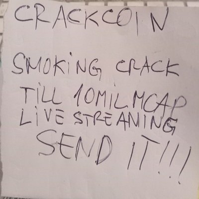 CRACKCOINonSOL's profile picture. CRACKCOIN - the most controversial memecoin ever launched on $SOL is here

2 guys smoking crack up to 10M Mcap in live streaming

SEND IT