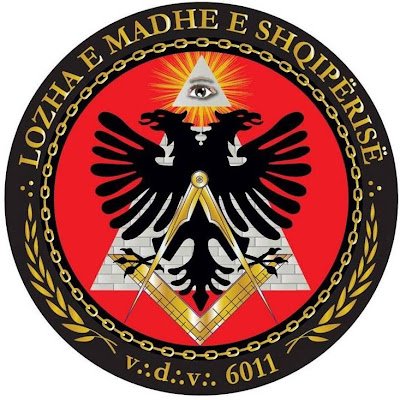 This is the official X of Grand Lodge of Albania. Ky është X zyrtar i Lozhës së Madhe të Shqipërisë.