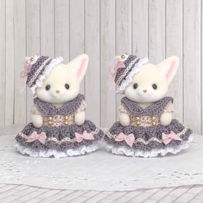 シルバニアファミリー🏡🤍お洋服を編むのが好き🧶┊︎しろたん┊︎ハチワレちゃん┊︎ともだちはくま┊︎コアラ┊︎よろしくお願いします⟡.·