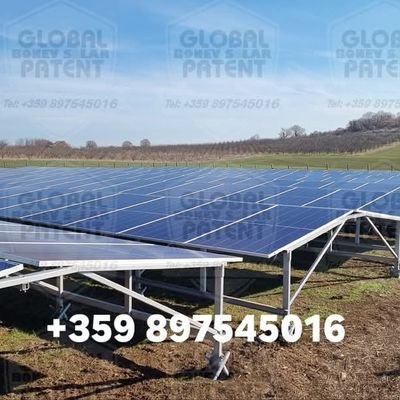 PV bifacial utility projects EPC, semi-transparent high Agri-PV all disaster ready, patents, arrangement East-West-South, rising yield from 270 MWh/year 1000 m2